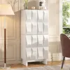 STILVORA Schuhschrank mit Relief, Sideboard mit 4 Türen, Produktbild-Vorschau 1