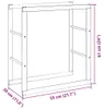 vidaXL Stojan na palivové drevo čierny 55x30x61 cm oceľ Náhľad obrázku produktu 7
