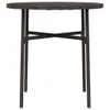 vidaXL Table d'appoint brune 45 cm Poly rotin Voir les images du produit 4