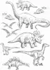 ESTAhome Wandtattoo Dinosaurier Schwarz-Weiß 47.5 x 66 cm Produktbild-Vorschau 1