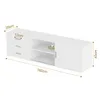 HOMAVO Meuble TV 160 cm - Meuble de salon moderne avec 3 Voir les images du produit 5
