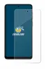 A screen protector is placed over a smartphone. Produktbild-Vorschau