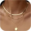 Ensemble de 3 colliers superposables pour femmes, en acier Voir les images du produit 1