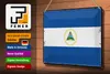 Blechschild Flagge Nicaragua 30x20cm Retro Flag Nicaragua Produktbild-Vorschau 3