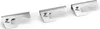 Three metal spacers are arranged diagonally on a white background. Produktbild-Vorschau