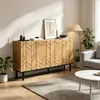 Merax Sideboard mit 3 Türen aus Spanplatte, Kommode mit Produktbild-Vorschau 9