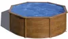 GRE Runder Stahlwandpool mit Holzoptik KITPR353W – Ø 350 x Produktbild-Vorschau 1