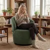 HOMCOM Otočné kreslo – Lounge kreslo so širokým sedadlom a Náhľad obrázku produktu 3