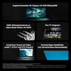 Collage of marketing images and text describing features of a smart TV. Produktbild-Vorschau