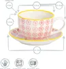 Nicola Spring 12-teiliges handbedrucktes Cappuccinotassen- Produktbild-Vorschau 3