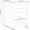 vidaXL Outdoor-Kissenbox 50x50x56 cm Massivholz Tanne Produktbild-Vorschau 8