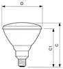 Philips PAR38 IR 175W E27 240V Red 1CT/12, 175 W, E27, 5000 Produktbild-Vorschau 3