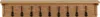 vidaXL Wandgarderobe 90x16x16 cm Massivholz Eiche Produktbild-Vorschau 1
