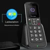 A senior-friendly mobile phone is shown in its charging cradle, with a graphic indicating charging status. Produktbild-Vorschau