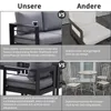 MeXo Loungeset Aluminium Gartenmöbel Lounge Set 4-Teilige, Produktbild-Vorschau 7