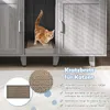 COSTWAY Katzenschrank, Katzenklo mit Eingang, Tür & Produktbild-Vorschau 5