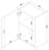Küchenhängeschrank 45 cm - Graphit - Modulküche - Produktbild-Vorschau 7