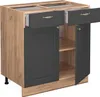 Küchenunterschrank Vicco Fame-Line Anthrazit-Gold 80 cm , Produktbild-Vorschau 6