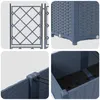 vidaXL Vasi da giardino, set da 3 pezzi, grigio, 120 x 40 x Anteprima dell’immagine prodotto 7