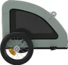 vidaXL Cani da rimorchio per biciclette grigio tessuto Anteprima dell’immagine prodotto 6