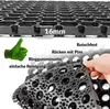 Gummimatte Ringgummimatte Grip 3 Stärken Wabenmatte Meterware Lochmatte 100x210cm Schwarz, Ansicht 4 Produktbild-Vorschau