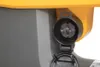 A close-up view of an electrical outlet on a garden tool. Produktbild-Vorschau