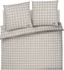 bettwaesche bettgarnitur kariert creme flanell Produktbild-Vorschau