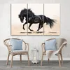 Triptychon auf leinwand tiere - schwarz 60x40 cm Feeby Produktbild-Vorschau 2