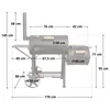 TAINO YUMA 90kg Fumoir Chambre de fumage Barbecue Charbon Voir les images du produit 3