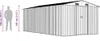 Tuinschuur 257x489x181 cm metaal antracietkleurig Productafbeelding-voorbeeld 7