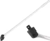 A long, silver breaker bar with a black jointed head is shown against a white background. A close-up inset of the jointed head is also visible. Anteprima dell’immagine prodotto