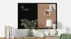 Kombitafel Kork / schwarz magnetisch 60x40 Holzrahmen Produktbild-Vorschau 4