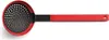 A red and black skimmer spoon is shown against a white background. Produktbild-Vorschau
