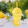 Orion | Pohár s vrchnákom a slamkou sada 3 ks - 450 ml - Náhľad obrázku produktu 2