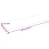 vidaXL Wandregal 100x40x2 cm Massivholz Eiche Unbehandelt - Produktbild-Vorschau 6