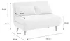 sweeek - 2-Sitzer Schlafsofa mit Bouclé-Bezug - Creme Produktbild-Vorschau 9