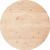 Piano tavolo vidaXL rotondo Ø80x3 cm in legno massello di Anteprima dell’immagine prodotto 10