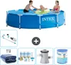 Intex-Schwimmbecken mit rundem Rahmen – 305 x 76 cm – Blau Produktbild-Vorschau 1