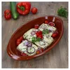 2er Set Ovale Auflaufform Boris Ton 32x18cm Größe M Produktbild-Vorschau 4