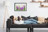 Bild 60x40 MDF-Rahmen, Wandkunst lila Tulpen Produktbild-Vorschau 2