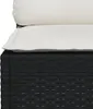 vidaXL 8-tlg. Garten-Sofagarnitur mit Kissen Schwarz Poly Produktbild-Vorschau 6