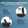 Mülleimer 25l mit Deckel, Schwingdeckel Abfalleimer Küche Produktbild-Vorschau 3