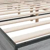 vidaXL Bettgestell Grau Sonoma 150x200 cm Holzwerkstoff und Produktbild-Vorschau 6