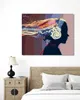 Diamondi - Diamond painting - FRAU MIT KOPFHÖRERN, 40X50 Produktbild-Vorschau 2
