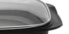 A close-up view of the edge of a square pot with a clear lid. Anteprima dell’immagine prodotto