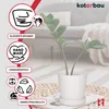 KOTARBAU® 2 pcs. Pot de plantes avec soucoupe Blanc ⌀ 13 cm Voir les images du produit 5