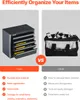 Comparison of a metal tool chest with drawers versus a fabric tool bag, highlighting the benefits of the tool chest. Náhled obrázku produktu