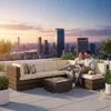 Mucola Lounge Set Polyrattan Gartenmöbel Rattanmöbel Produktbild-Vorschau 10