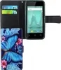 Handyhülle Tasche für Wiko Sunny 2 Blauer Schmetterling Produktbild-Vorschau 1