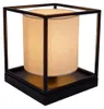 Lampe de table, textile blanc, noir, H 17 cm Voir les images du produit 14